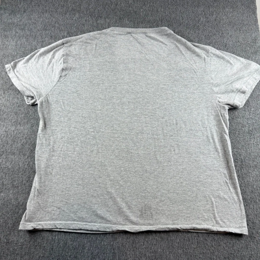 True Religion T-Shirt Mens Large Gray Short Sleeve Logo Cotton‎ Blend Tee